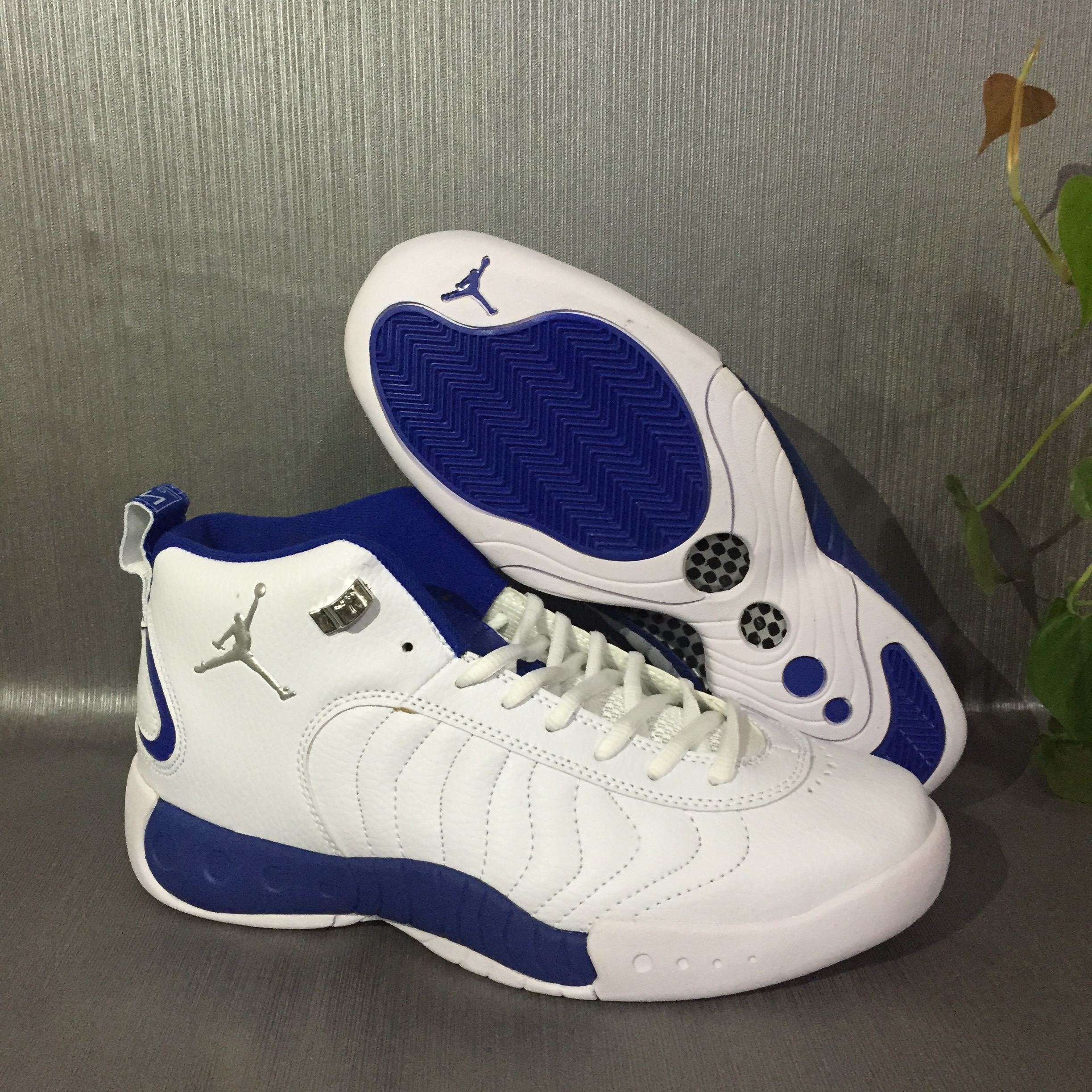 New Jordan Jumpman Pro White Blue Shoes - Click Image to Close